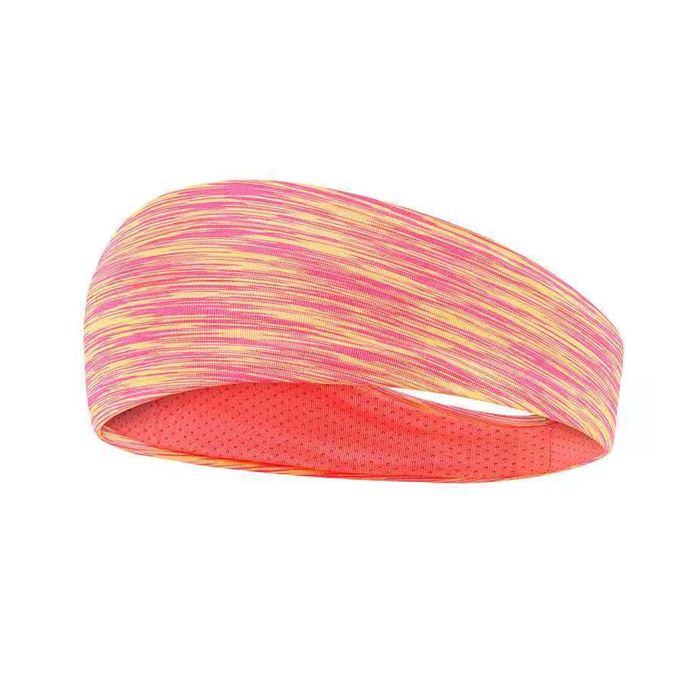 Sweat Absorb Breathable Yoga Headband Headwear Every Day And Night 03 Colorful Orange 1pc 